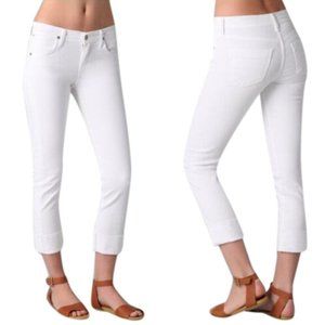 COH White Dani Cropped Straight Leg Jeans